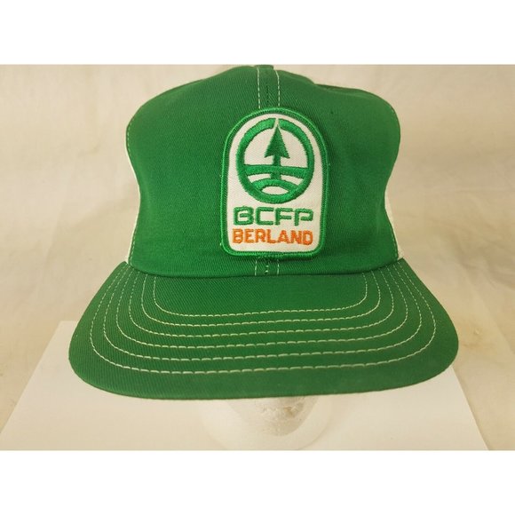 BCFP BERLAND forestry Cap Trucker Hat Snapback Baseball Vintage retro 80s - Picture 2 of 10